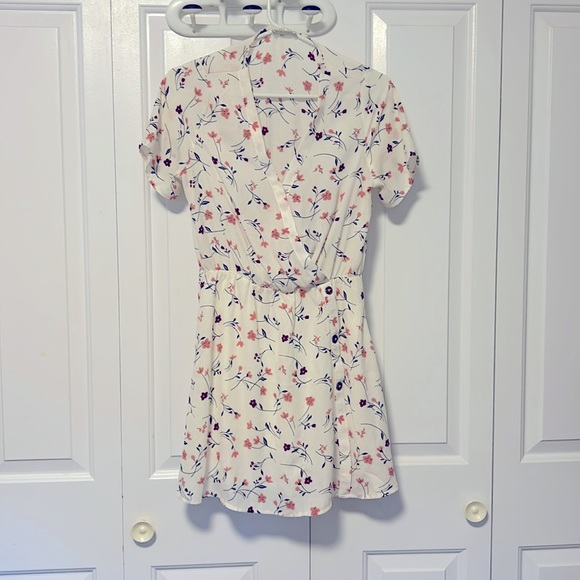 Comfy Sheer & Stretch Side Button Double Layer Skirted Dress - Picture 1 of 3